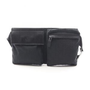 GUCCI Black Leather Fanny Pack